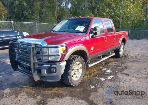 2016 Ford F-250 Lariat из США, поврежденный, VIN 1FT7W2BT4GEC95150